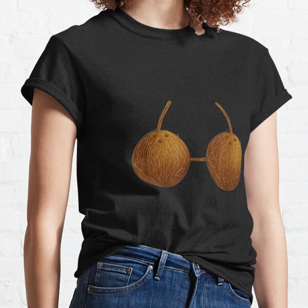 Coconut Bra Funny Bra Bra Women's T-Shirt