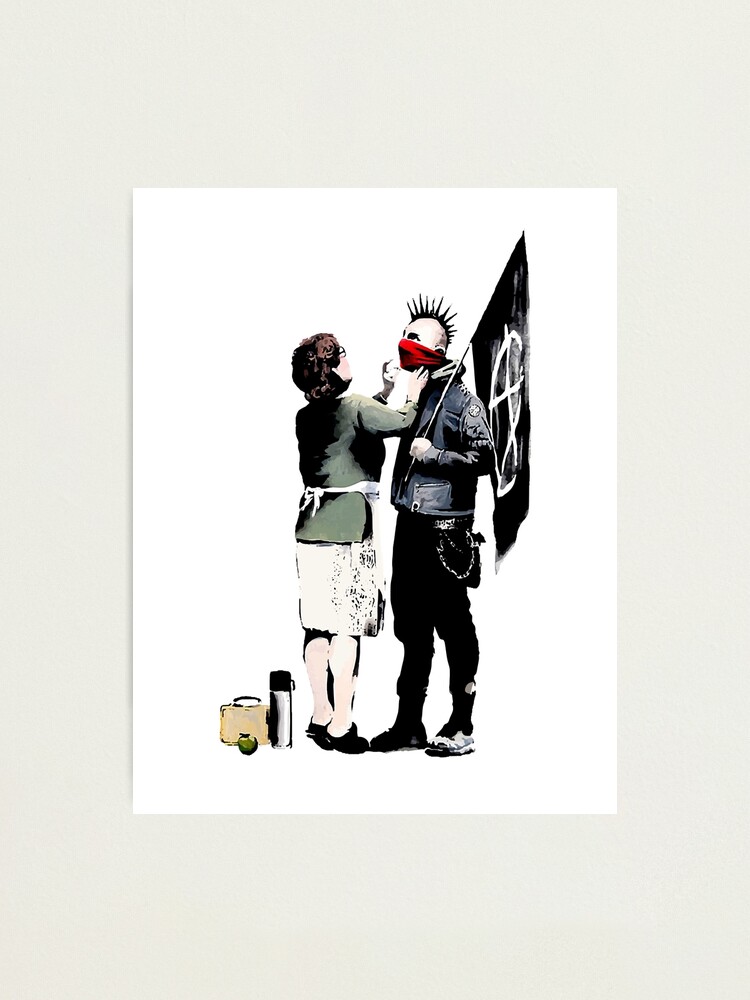 Banksy, Anarchist Punk And His Mother Artwork