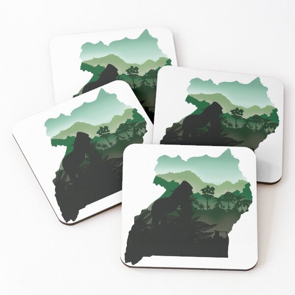 Item preview, Uganda, map and landscape designed and sold by landscapeworlds.