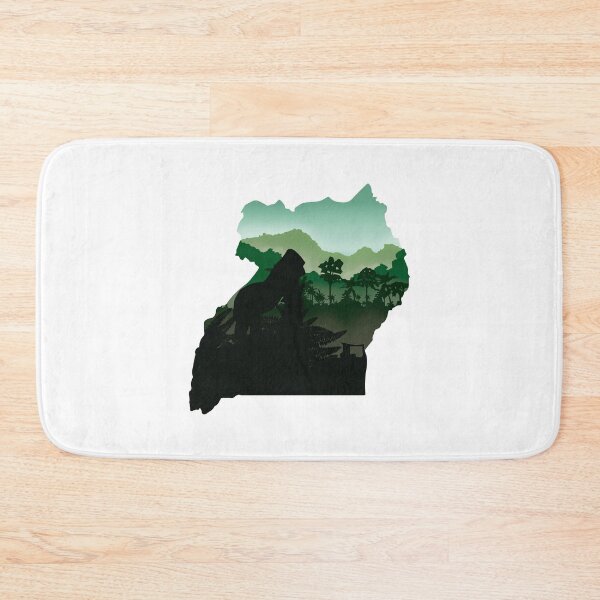Item preview, Uganda, map and landscape designed and sold by landscapeworlds.