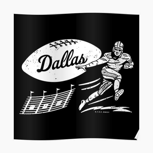 Dallas Thanksgiving Day Funny Turkey Playing Texas Poster for