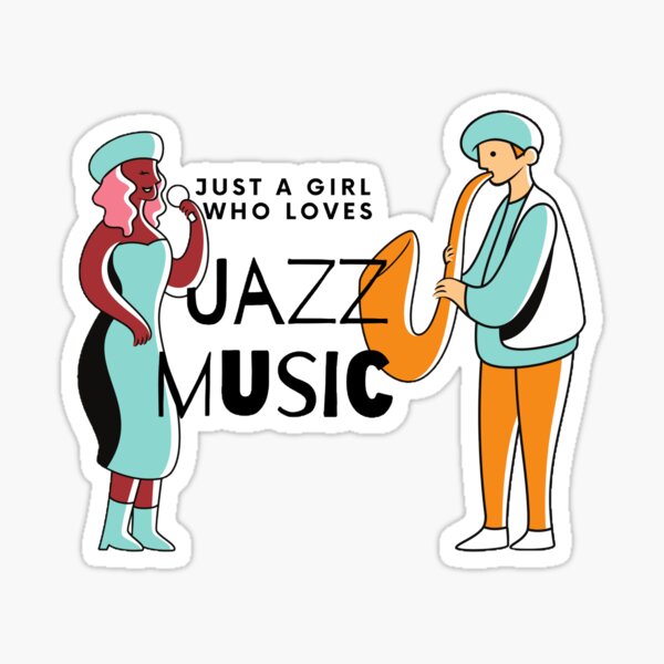 Item preview, Just a girl who loves jazz music  designed and sold by AurAln.