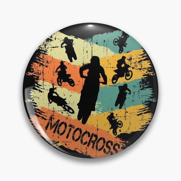 Item preview, Retro Vintage Distressed Style Motocross Enduro Silhouette designed and sold by starider.