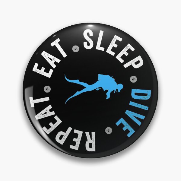 Item preview, eat sleep DIVE repeat designed and sold by Limatees.