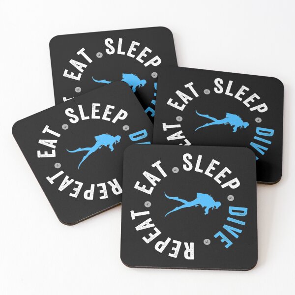 Item preview, eat sleep DIVE repeat designed and sold by Limatees.