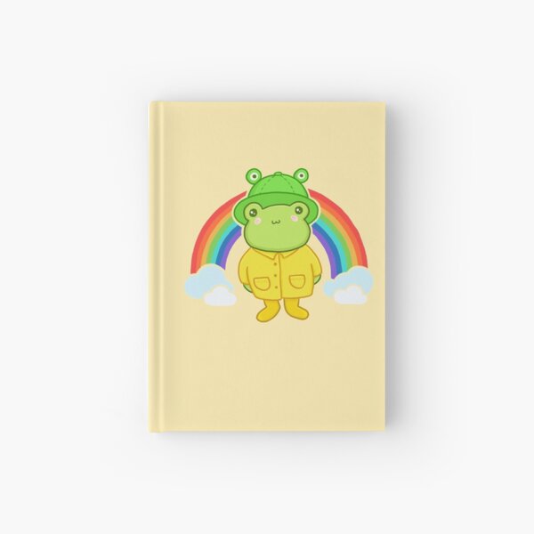 Item preview, Kawaii Frog with Rainbow Hat: Cottagecore Aesthetic, Pastel Hippy Theme, Perfect for Teens, Featuring Happy Anime Froggy designed and sold by MinistryOfFrogs.