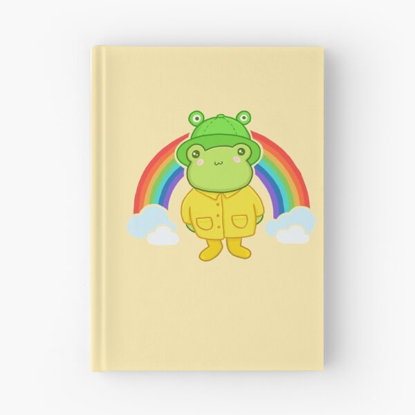 Item preview, Kawaii Frog with Rainbow Hat: Cottagecore Aesthetic, Pastel Hippy Theme, Perfect for Teens, Featuring Happy Anime Froggy designed and sold by MinistryOfFrogs.