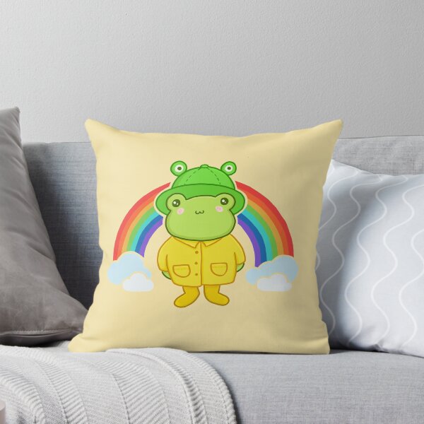 Item preview, Kawaii Frog con Rainbow Hat: Cottagecore Aesthetic, Pastel Hippy Theme, perfecto para adolescentes, con Happy Anime Froggy designed and sold by MinistryOfFrogs.