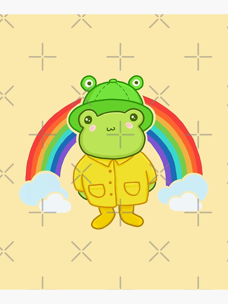 cute-frog-with-hat-rainbow-kawaii-aesthetic-cottagecore-froggy