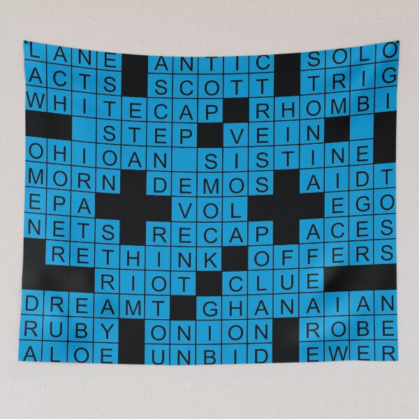Item preview, stuffed crossword clue designed and sold by MotivatedMode.