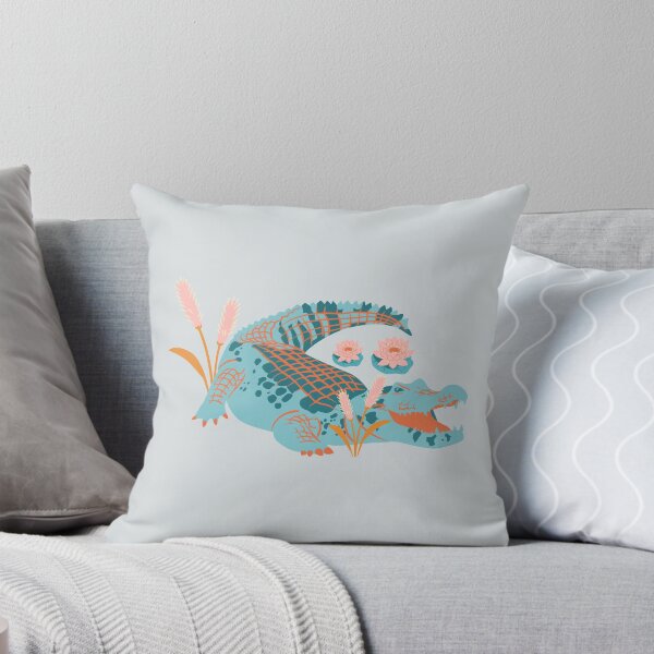 Item preview, Colorful Jungle - alligator and crocodile in swamp designed and sold by Verubi.