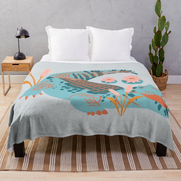 Item preview, Colorful Jungle - alligator and crocodile in swamp designed and sold by Verubi.