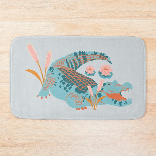 Item preview, Colorful Jungle - alligator and crocodile in swamp designed and sold by Verubi.