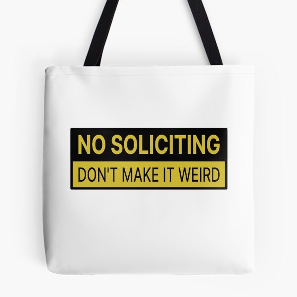 Item preview, no soliciting sticker don't make it weird designed and sold by Art-of-amine.