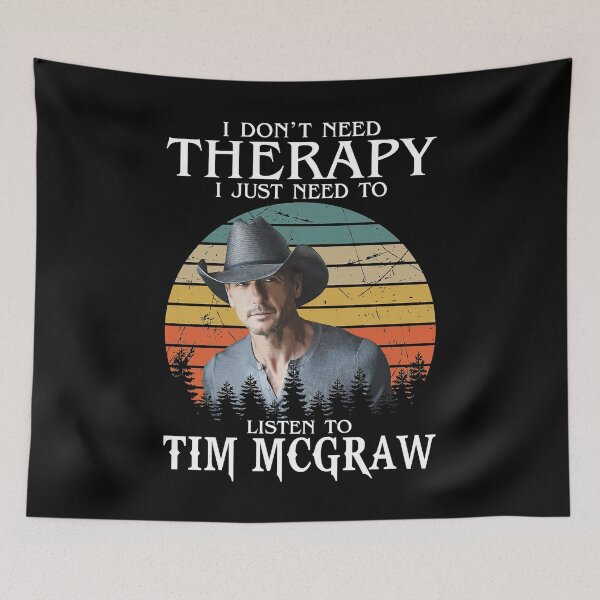 Item preview, I Don't Need Therapy I Just Need To Listen To McGraw designed and sold by ThaoPauline.