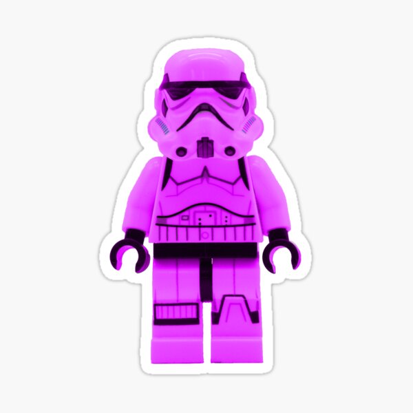 Lego Storm Trooper in Purple Sticker