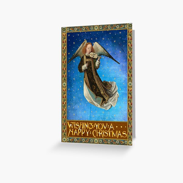 Item preview, Vintage Renaissance Christmas Angel  designed and sold by GrayHareCards.