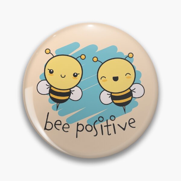Item preview, Bee Positive Cute Kawaii Cartoon Bees  designed and sold by BobJolley.