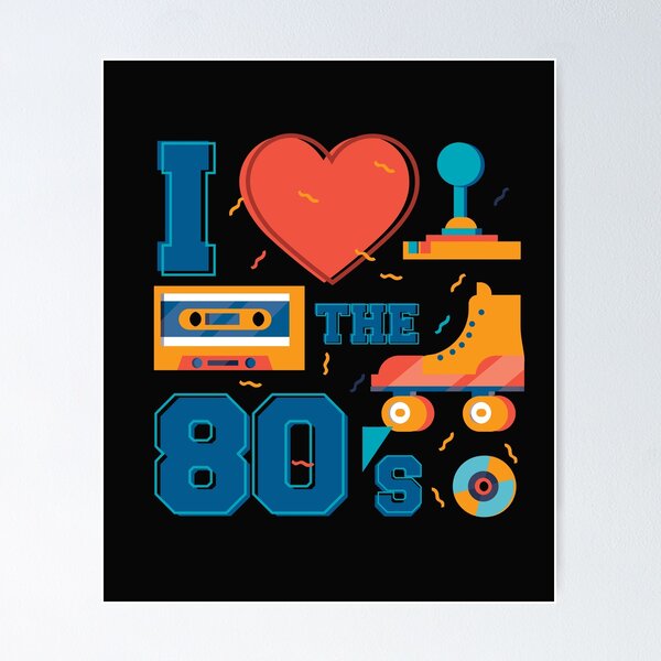 80s Design-I love the 80s Leggings for Sale by DaniKates