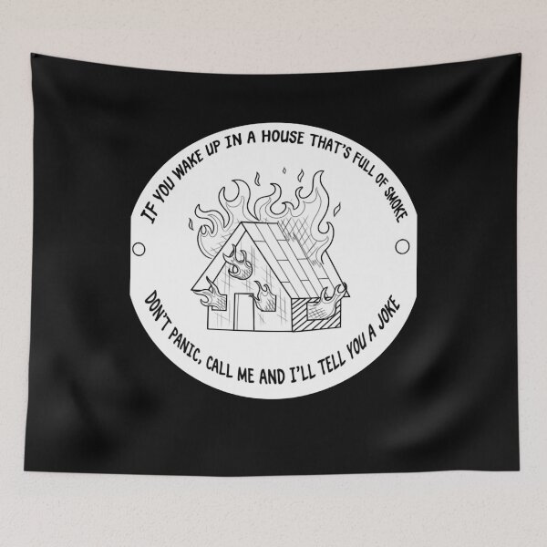 Item preview, House full of smoke line Inside - Bo Burnham designed and sold by BoBurnhamMusic.