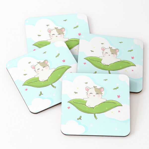 Item preview, Cute little hamster flying on a leaf designed and sold by Shalu  Elysian.