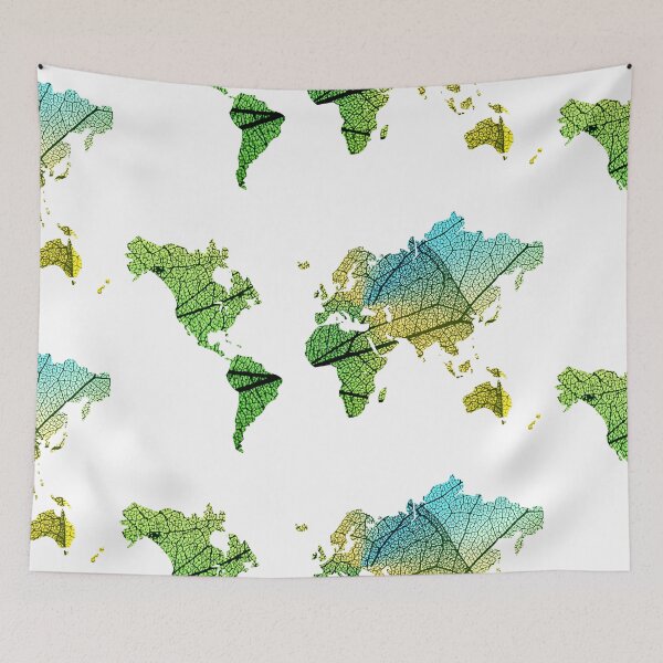 Item preview, Leaf World map designed and sold by Lee's Place.