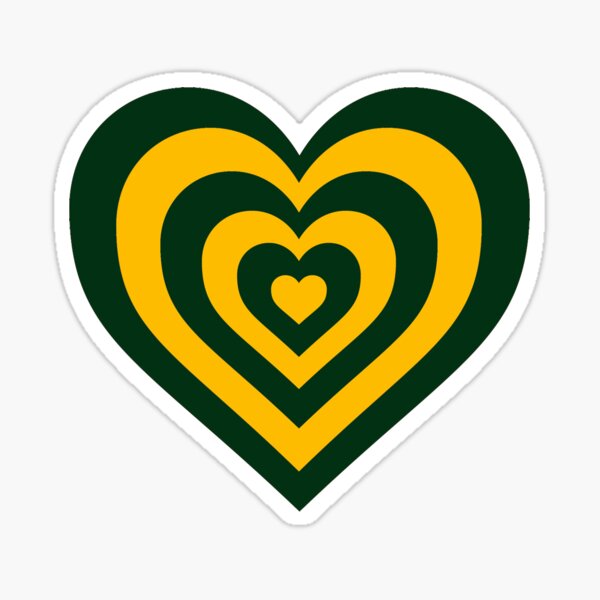 Item preview, Green and Gold - Powerpuff Girls Retro Heart designed and sold by Liyanna Baloca.
