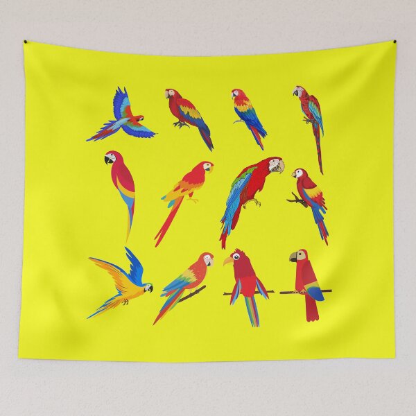 Item preview, Scarlet Macaw Parrots designed and sold by CreativeMansion.