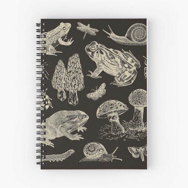 Item preview, Goblincore Vintage Biology: Nature Lover's Collection of Frog, Mushroom, Snail, and Moth Insects for Science and Natural History Fan designed and sold by MinistryOfFrogs.