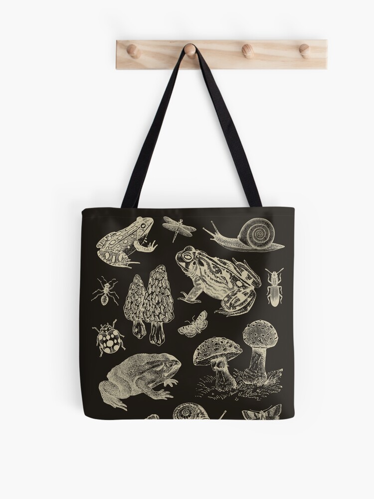 Moth Tote Bag Cottagecore Bag Goblincore Bag Insect Tote Bag Bug Tote Bag  Aesthetic Trendy Tote Bag Reusable Bag Goth Bag Artsy Market Bag