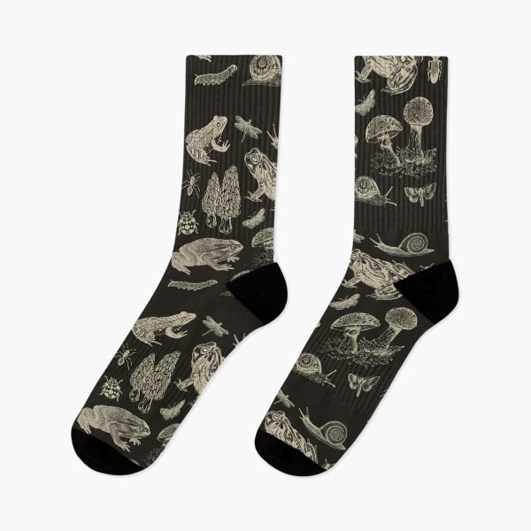 Item preview, Goblincore Vintage Biology: Nature Lover's Collection of Frog, Mushroom, Snail, and Moth Insects for Science and Natural History Fan designed and sold by MinistryOfFrogs.