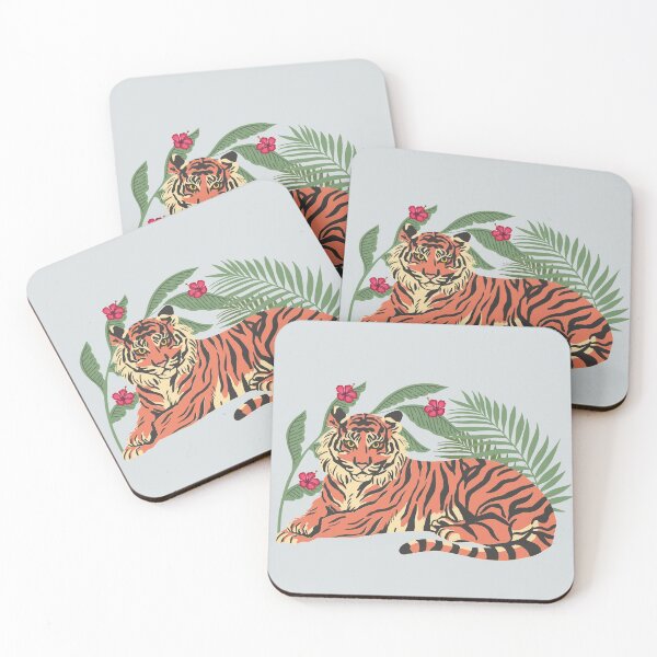 Item preview, Colorful Jungle - Tiger between the leaves designed and sold by Verubi.