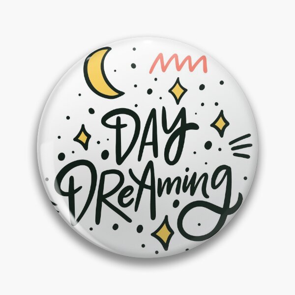 Item preview, Day Dreaming Hand Drawn Colorful Lettering Phrase Modern Calligraphy Vector Illustration designed and sold by Peekonet.