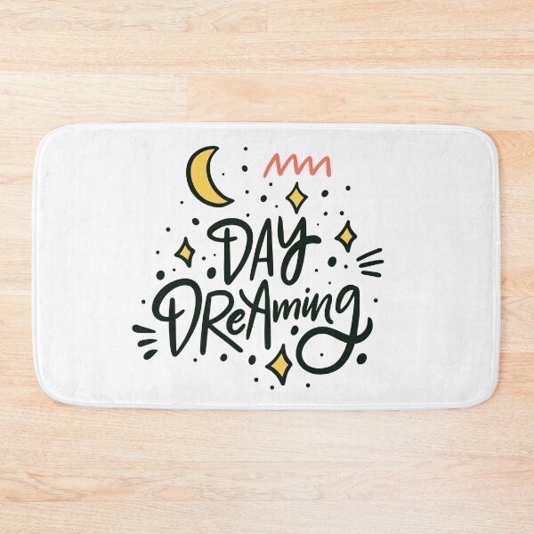 Item preview, Day Dreaming Hand Drawn Colorful Lettering Phrase Modern Calligraphy Vector Illustration designed and sold by Peekonet.
