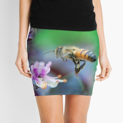 Bee on Basil Mini Skirt