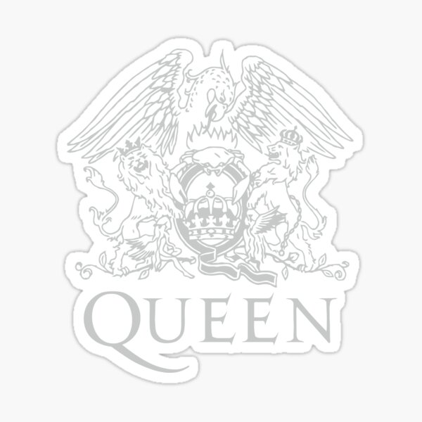Queen Band Logo Youth Short Sleeve Casual Sticker