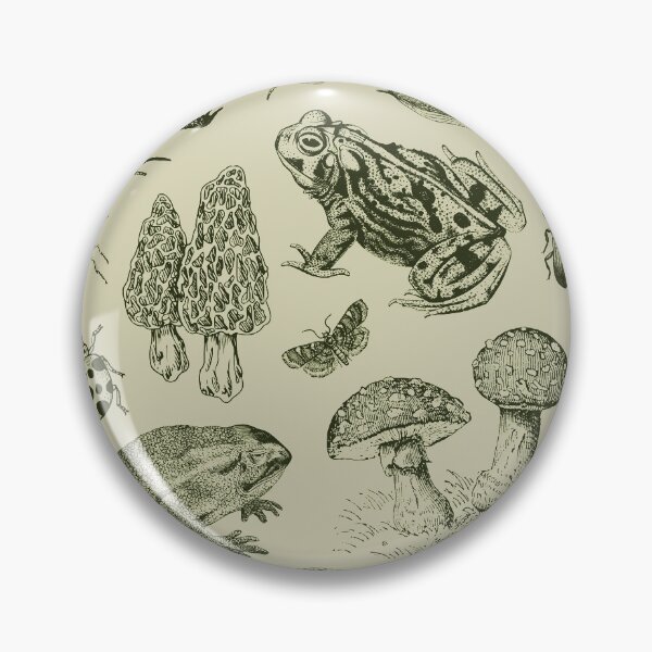 Item preview, Goblincore Nature Lovers: Vintage Biology of Frogs, Mushrooms, Snails, and Moths for Science and Natural History Fan designed and sold by MinistryOfFrogs.