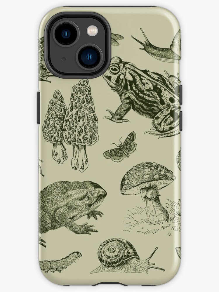 Funda de iPhone «Goblincore Rana Hongo Caracol Polilla Insecto Biología  vintage Amante de la naturaleza - Ciencia Biología Historia natural» de  MinistryOfFrogs | Redbubble