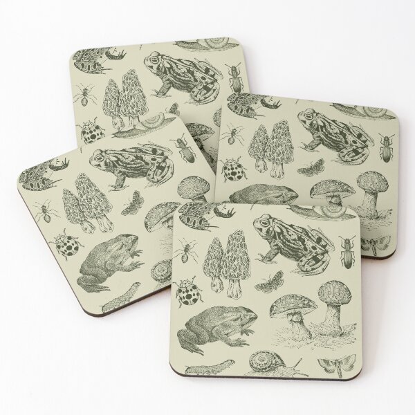 Item preview, Goblincore Nature Lovers: Vintage Biology of Frogs, Mushrooms, Snails, and Moths for Science and Natural History Fan designed and sold by MinistryOfFrogs.