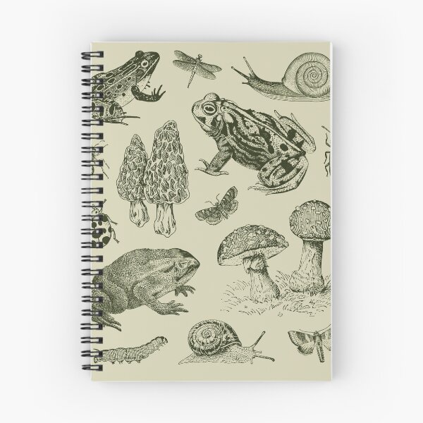 Item preview, Goblincore Nature Lovers: Vintage Biology of Frogs, Mushrooms, Snails, and Moths for Science and Natural History Fan designed and sold by MinistryOfFrogs.