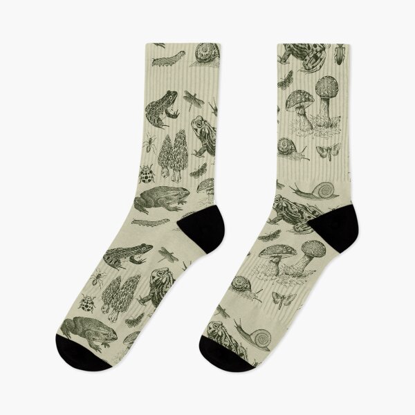 Item preview, Goblincore Nature Lovers: Vintage Biology of Frogs, Mushrooms, Snails, and Moths for Science and Natural History Fan designed and sold by MinistryOfFrogs.