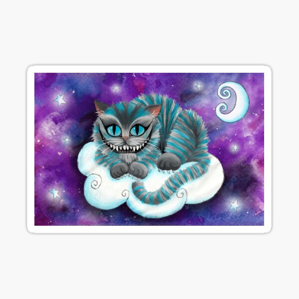 Galaxy Cheshire Cat Sticker