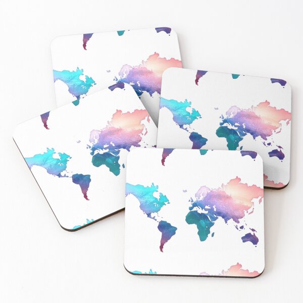 Item preview, Mountain range World map designed and sold by Lee's Place.