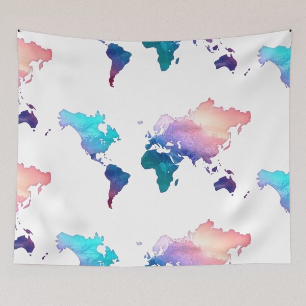 Item preview, Mountain range World map designed and sold by Lee's Place.