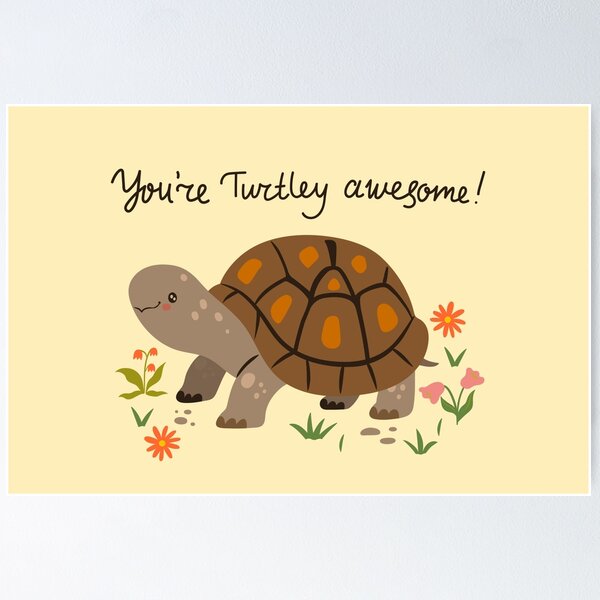 Item preview, pattern with cute land turtles designed and sold by burbura.