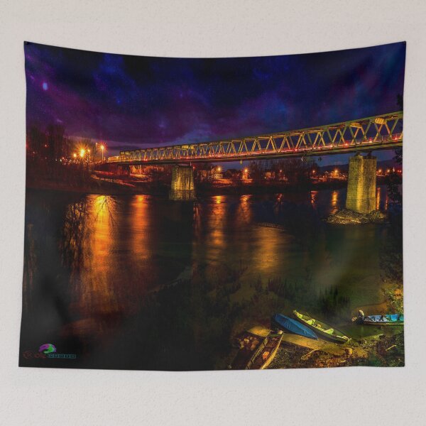 Item preview, Photo Art Bridge And Boats designed and sold by roleshop.