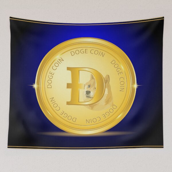 Item preview, Dogecoin logo plate designed and sold by ZieProject.