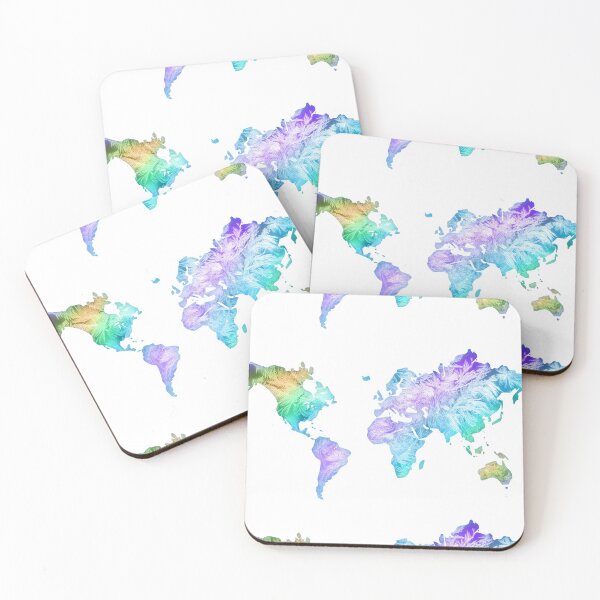 Item preview,  Fluffy feathers World map designed and sold by Lee's Place.