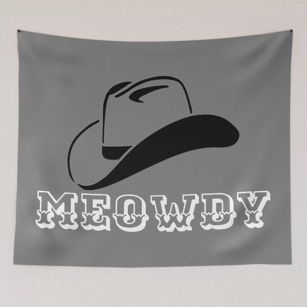 Item preview, Meowdy, Howdy Howdy Howdy, Yeehaw, Cool Cowboy  designed and sold by KashifMohiuddin.