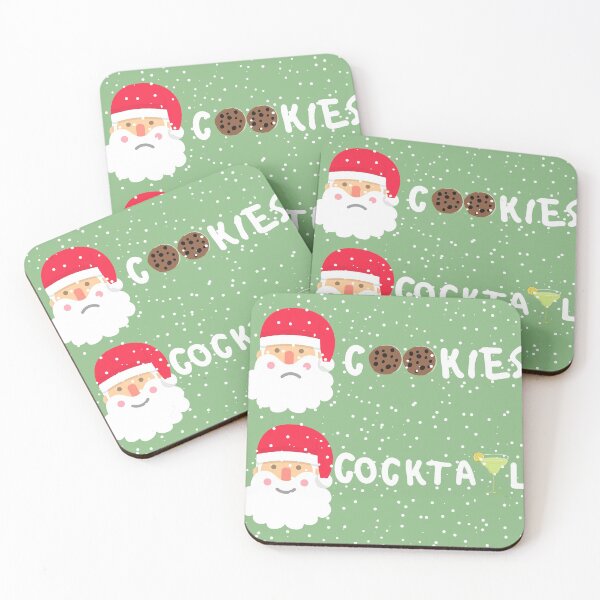 Item preview, No Cookies Just Cocktails Santa Snow designed and sold by quirky-artistry.